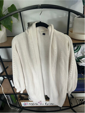Women's Universal Thread Beige Knit Cardigan L